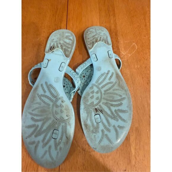 Jack Rogers Light Blue Gels Flip Flop Sandals Womens SZ 8 - Picture 3 of 4